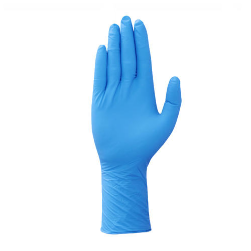 customized blue nitrile disposable gloves from China manufacturer